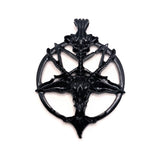 1, 4 or 20 Pieces: Black Baphomet Pentagram Satan Pendants
