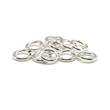 100, 500 or 1,000 Pieces: 6 mm Bright Silver Plated Open Jump Rings, 18g