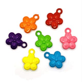 4, 20 or 50 Pieces: Multi-color Acrylic Flower Charms