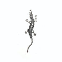 1, 4, 20 or 50 Pieces: Large and detailed Lizard Pendant Charms