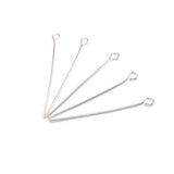 100 or 500 Pieces: 35 mm Silver Plated Eye Pins, 21 gauge