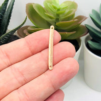 4, 20 or 50 Pieces: Rose Gold 33x3mm Simple Minimalist Bar Connectors