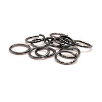 100, 500 or 1,000 Pieces: 7 mm Gunmetal Plated Jump Rings, 21g