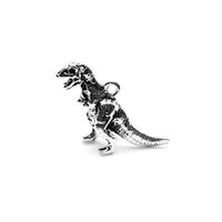 1, 4 or 20 Pieces: Silver Tyrannosaurus T-Rex 3D Dinosaur Charms