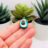 4, 20 or 50 Pieces: Polymer Clay Avocado Half 3D Charms