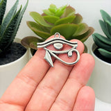 1, 4, 20 or 50 Pieces: Large Silver Eye of Horus Egyptian Charms