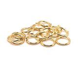 100, 500 or 1,000 Pieces: 6 mm KC Gold/Light Gold Open Jump Rings, 21g