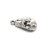 4, 20 or 50 Pieces: Silver Cowboy Hat 3D Charms