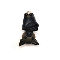 4 or 20 Pieces: Polymer Clay Upside Down Halloween Bat 3D Charms