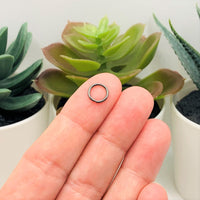 100, 500 or 1,000 Pieces: 8 mm Gunmetal Plated Open Jump Rings, 18g