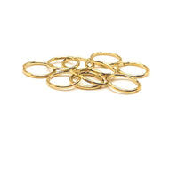 100, 500 or 1,000 Pieces: 8 mm KC Gold/Light Gold Open Jump Rings, 20g