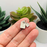 4, 20 or 50 Pieces: Silver Tea Bag 3D Charms