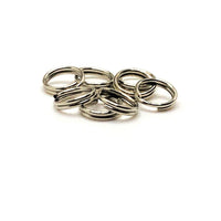 100, 500 or 1,000 Pieces: 6 mm Rhodium Antique Silver Split Double Jump Rings