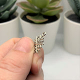 4, 20 or 50 Pieces: Silver Christmas Winter Snowflake Charms