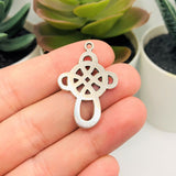 4, 20 or 50 Pieces: Silver Celtic Knot Cross Charms