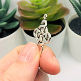 4, 20 or 50 Pieces: Silver Celtic Knot Cross Charms