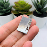 4, 20 or 50 Pieces: Pink and Silver 80's Cassette Charms