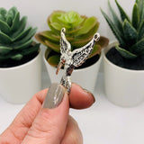 4, 20 or 50 Pieces: Silver Hummingbird Connector Charm Pendants