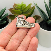 4, 20 or 50 Pieces: Silver Converse Sneaker Charms