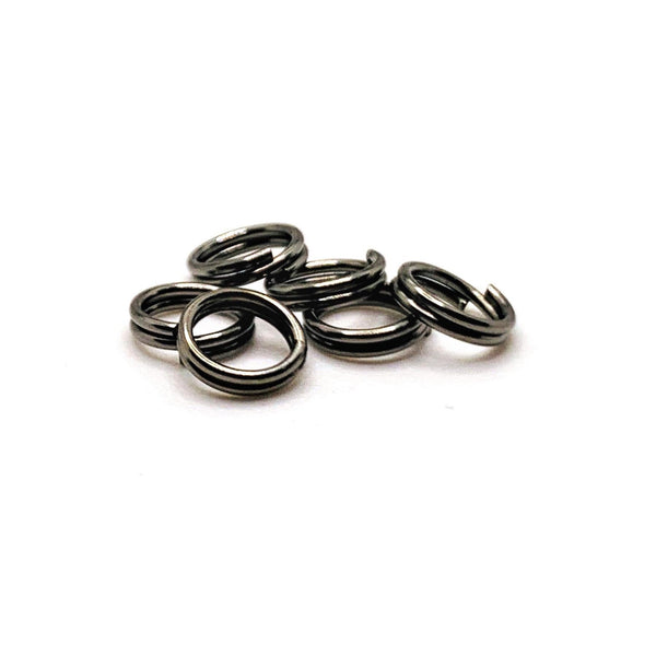 100, 500 or 1,000 Pieces: 6 mm Gunmetal Split Double Jump Rings