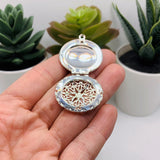 4, 20 or 50 Pieces: Bright Silver Filigree Aromatherapy Essential Oil Diffuser Lockets