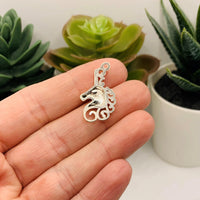 4, 20 or 50 Pieces: Silver Unicorn Head Charms