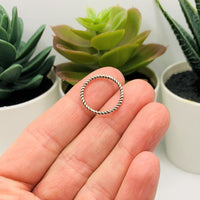 4, 20 or 50 Pieces: Silver Closed Decorative Connector Jump Rings