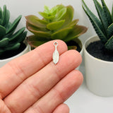 4, 20 or 50 Pieces: Tiny Silver Peas in a Pod Charms