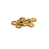 100, 500 or 1,000 Pieces: 5 mm KC Gold/Light Gold Open Jump Rings, 18g