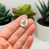 4, 20 or 50 Pieces: Silver Passport Travel Connector Charms