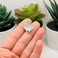 4, 20 or 50 Pieces: Silver Passport Travel Connector Charms