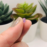 4, 20 or 50 Pieces: 6 mm Bicone Purple Imitation Crystal February Birthstone Beads