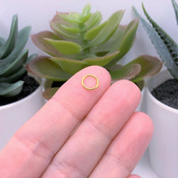 100, 500 or 1,000 Pieces: 7 mm Gold Plated Jump Rings, 21g