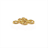 100, 500 or 1,000 Pieces: 5 mm Gold Plated Open Jump Rings, 18g