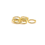 100, 500 or 1,000 Pieces: 7 mm Gold Plated Jump Rings, 21g