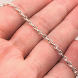 12 or 72 Pieces: 20" Silver Plated Textured Pre-Made Necklace Chains