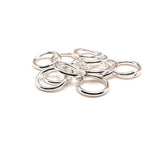 100, 500 or 1,000 Pieces: 8 mm Silver plated Open Jump Rings, 18g