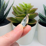 4, 20 or 50 Pieces: Diamond and Gold Acrylic Teardrop Charms