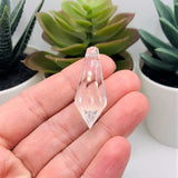 1, 4, 20 or 50 Pieces: Large Acrylic Crystal Faceted Teardrop Pendants