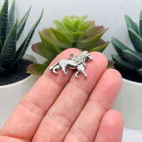 4, 20 or 50 Pieces: Silver Lion Charms