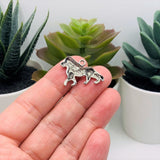 4, 20 or 50 Pieces: Silver Lion Charms