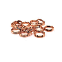 100, 500 or 1,000 Pieces: 6 mm Dark Rose Gold Split Double Jump Rings