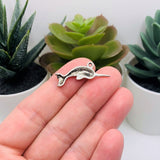 4, 20 or 50 Pieces: Silver Narwhal Charms