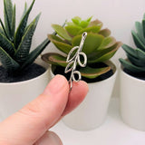 4, 20 or 50 Pieces: Silver Tree Branch Connector Charms