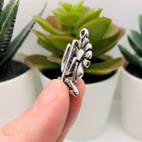 4, 20 or 50 Pieces: Silver Saguaro Cactus Charms with Sun